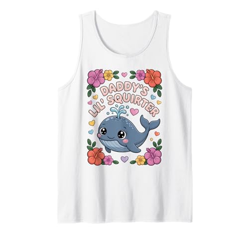 Daddys Little Squirter Funny Unappropriate Adult Humor Women Tank Top von Inappropriate Shirts Funny Cringe Offensive Humor