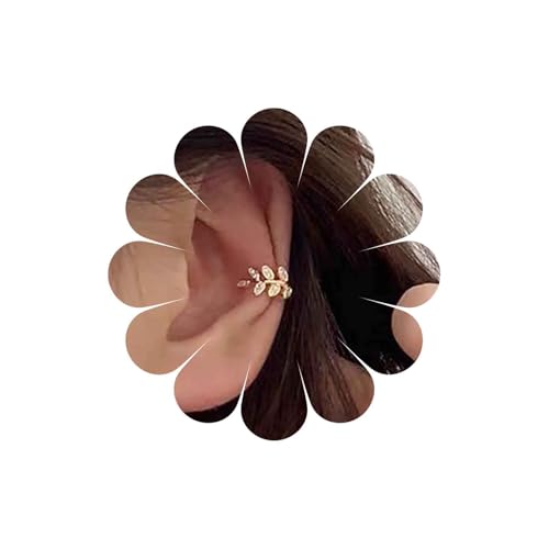 Inateannal Boho Blatt Ohr Manschette Ohrringe Gold Cz Blatt Manschette Ohrringe Kein Piercing Personlize Wrap Schmuck Für Frauen Und Mädchen von Inateannal