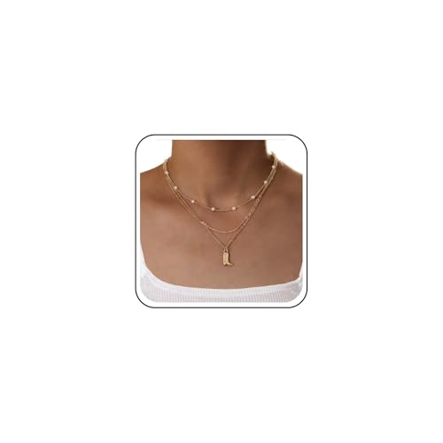 Inateannal Boho Geschichtete Perlenkette Choker Gold Western Stiefel Halskette Cowboy Stiefel Anhänger Halsketten Weiß Kleine Perlenkette Halskette Schmuck Für Frauen Inateannal Boho Geschichtete Perlenkette Choker Gold Western Stiefel Halskette Cowboy Stiefel Anhänger Halsketten Weiß Kleine Perlenkette Halskette Schmuck Für Frauen von Inateannal
