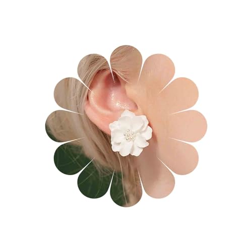 Inateannal Boho Kamelie Perlenohrringe Weiß Acryl Blume Ohrringe Vintage Perle Blume Ohrringe Acryl Floral Ohrstecker Schmuck Für Frauen Und Mädchen von Inateannal