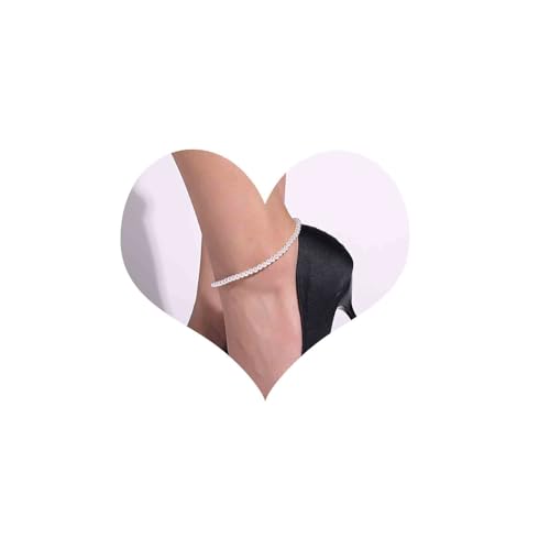 Inateannal Boho Perle Fußketten Nachahmung Perle Fußkettchen Sommer Strand Fußkette Schmuck Für Frauen Und Mädchen von Inateannal