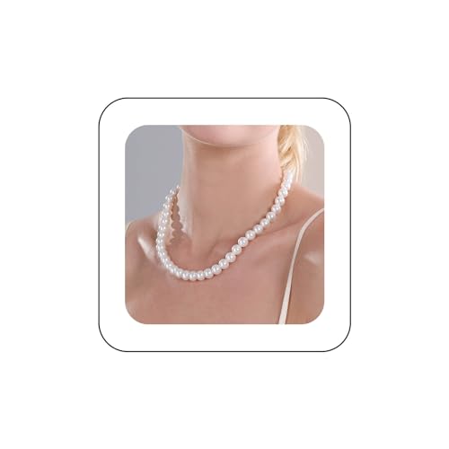 Inateannal Boho Perlen Choker Halskette Gold Perlenkette Halskette Weiß Faux Perle Perlenkette Braut Perlenkette Schmuck Für Frauen Und Mädchen Geschenke von Inateannal