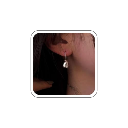 Inateannal Boho Wassertropfen Ohrringe Silber Tränen Ohrringe Aussage Metall Klobig Poliert Ohrring Geometrische Tränen Ohrring Schmuck Für Frauen von Inateannal