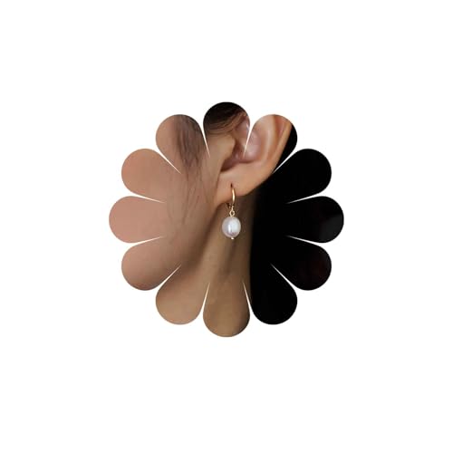 Inateannal Perlenohrringe Gold Perlenohrringe Kleine Perlenohrringe Barocke Perlenohrringe Vintage Perlenohrringe Unregelmäßige Perlenohrringe Perlenkette Perlenohrringe Brautohrringe von Inateannal