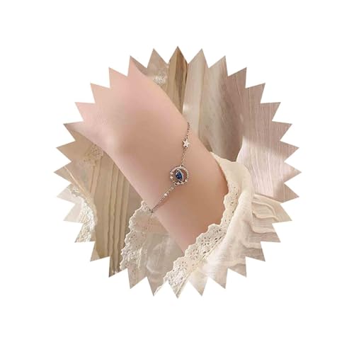 Inateannal Planet Charm Armband Versilbert Stern Mond Armband Minimalistisch Freundschaftsarmband Handgelenk Kette Schmuck Für Frauen Mädchen von Inateannal