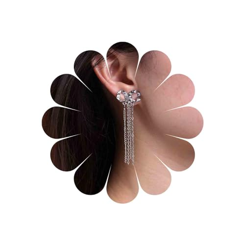 Inateannal Vintage Bogen Kette Tropfen Ohrringe Silber Bogen Kette Quaste Ohrringe Lange Kronleuchter Quaste Ohrringe Bogen Baumeln Ohrringe Schmuck Für Frauen Und Mädchen Inateannal Vintage Bogen Kette Tropfen Ohrringe Silber Bogen Kette Quaste Ohrringe Lange Kronleuchter Quaste Ohrringe Bogen Baumeln Ohrringe Schmuck Für Frauen Und Mädchen von Inateannal