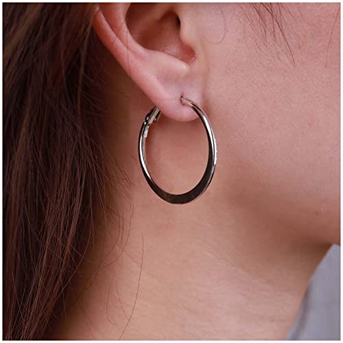 Inateannal Vintage Hohlkreis Ohrringe Silber Kreis Tropfen Ohrringe Übertriebener Kreis Huggie Hoop Ohrringe Offener Kreis Bolzen Ohrringe Schmuck Für Frauen Und Mädchen von Inateannal