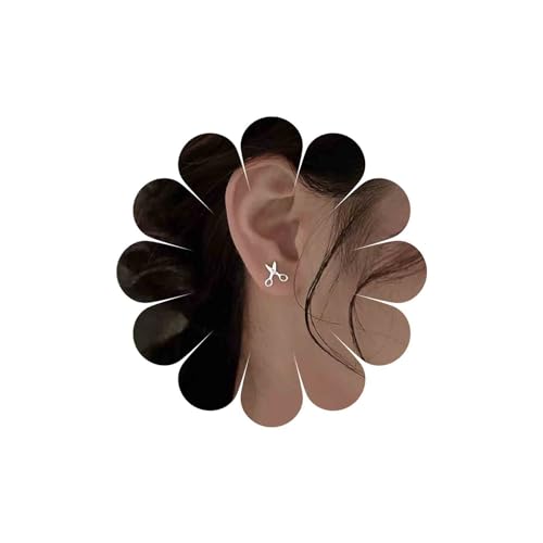 Inateannal Vintage Schere Ohrstecker Silber Kleine Schere Ohrringe Niedlich Winzige Schere Ohrringe Punk Barbier Ohrringe Minimalistisch Zierlich Ohrringe Schmuck Für Frauen Und Mädchen von Inateannal