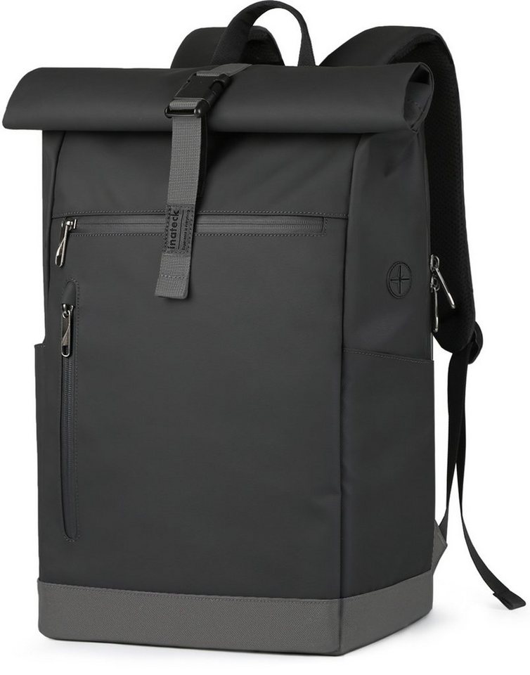 Inateck Laptoprucksack RollTop Rucksack Herren Damen 25L-30L Schulrucksack, rucksack wasserdicht von Inateck