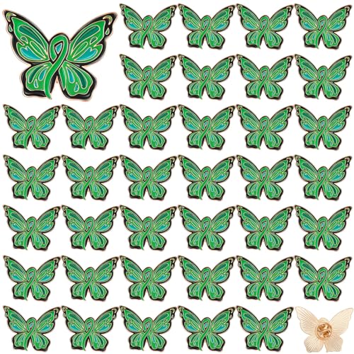 Inbagi 50 Stück Anstecknadeln für psychische Gesundheit, zum Bewusstsein für psychische Gesundheit, Emaille, Prävention, inspirierende Ansteckbrosche, Zubehör für Kleidung, Hemden, Jacken von Inbagi