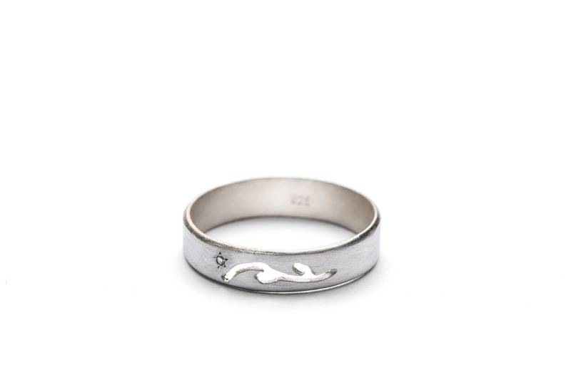 Einfaches Und Einzigartiges Winziges Diamantband | Wunderschöner 925 Sterling Silber Ehering Für Frauen Natur Inspiriert Silver Promise Band von InbarAlezraki