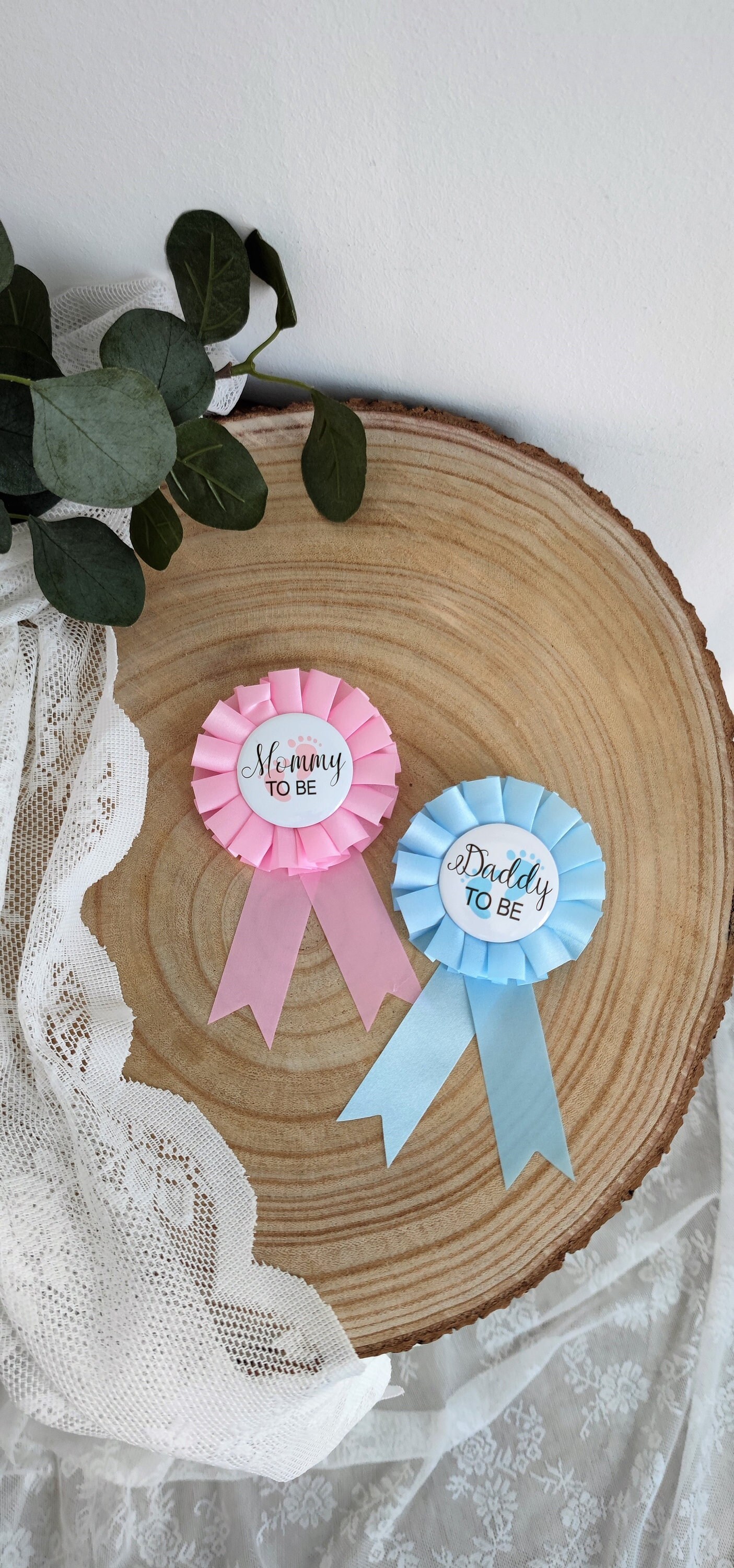 Anstecknadeln Mommy To Be & Daddy Anstecknadeln Mommy To Be & Daddy von InbellaDesigns
