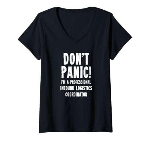 Damen Koordinator für eingehende Logistik T-Shirt mit V-Ausschnitt Damen Koordinator für eingehende Logistik T-Shirt mit V-Ausschnitt von Inbound Logistics Department T-Shirts & Gifts