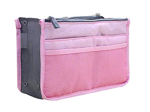 Inception Pro Infinite - Organizer Tasche Reise Tasche Make Kosmetiktasche up 12 Taschen Dokumentenhalter Brieftasche Handy Frau Mädchen Reißverschluss rosa Weihnachts und Geburtstagsgeschenkidee von Inception Pro Infinite