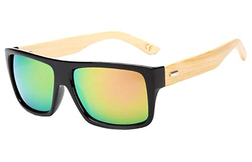 Inception Pro Infinite - Spiegel Sonnenbrille - Mann - Frau - Holz - Effekt - Unisex - Spiegel - rot - Weihnachten und Geburtstagsgeschenkidee von Inception Pro Infinite