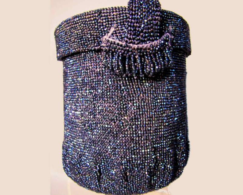 1940Er Karneval Glasperlen Box Bag, Rockabilly 40Er Jahre Portemonnaie von IncogneetoVintage