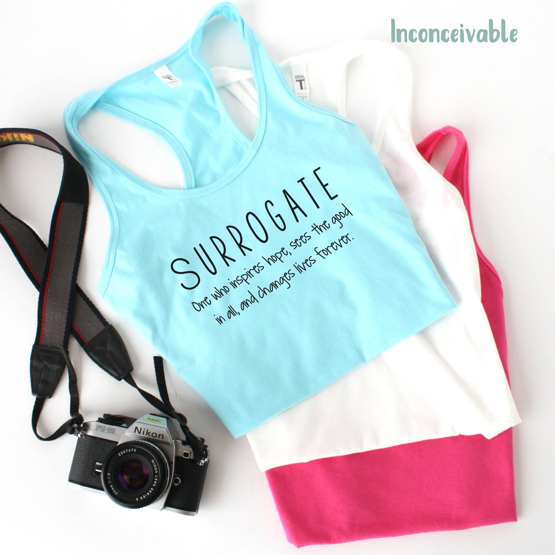 Surrogate Tank >> Ivf Trächtigkeitsträger Racerback Unfruchtbarkeit Ttc in Vitro Eizellentnahme 1 in 8 Geschenk Danke von InconceivableShop