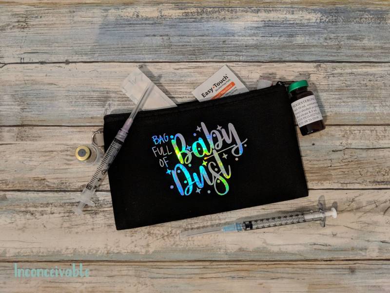 Tasche Voller Babystaub >> Unfruchtbarkeit 1 in 8 Ttc Unfruchtbarkeitsreise Schwangerschaft Ivf-Tasche Iui Unterwegs Medizin Meds von InconceivableShop