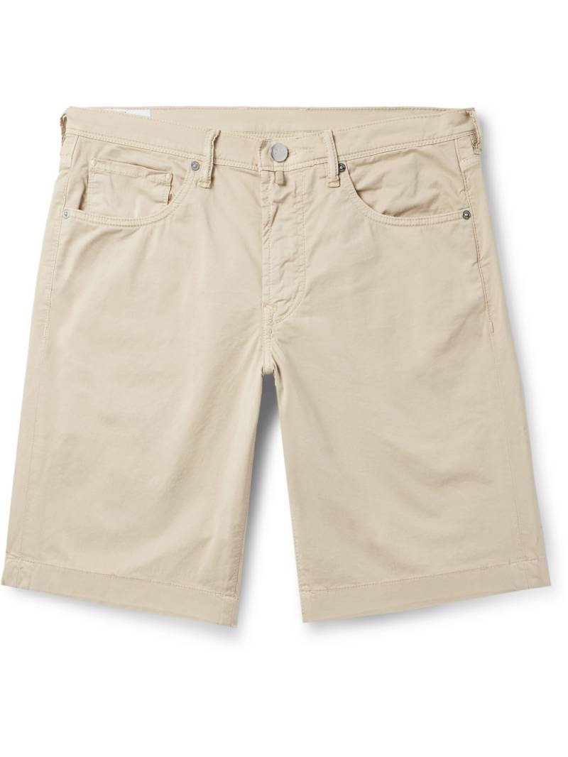 Incotex - Division Straight-Leg Cotton-Blend Shorts - Men - Neutrals - UK/US 28 von Incotex
