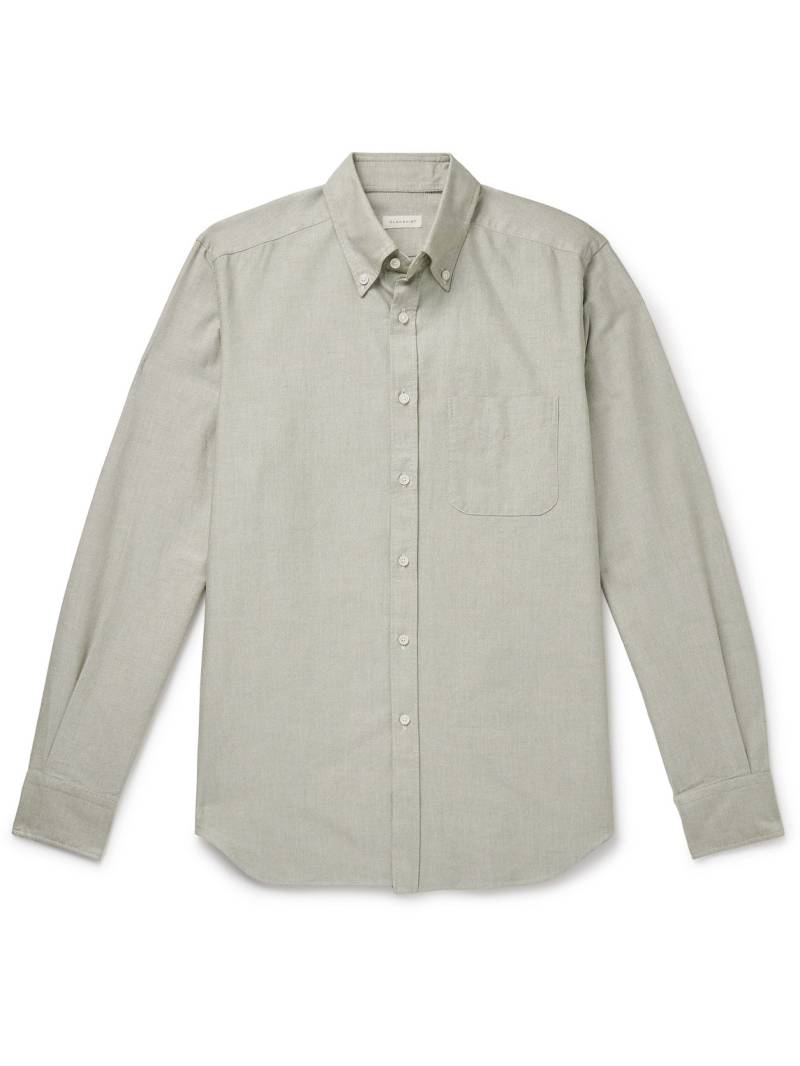 Incotex - Glanshirt Button-Down Collar Cotton Oxford Shirt - Men - Green - EU 40 von Incotex