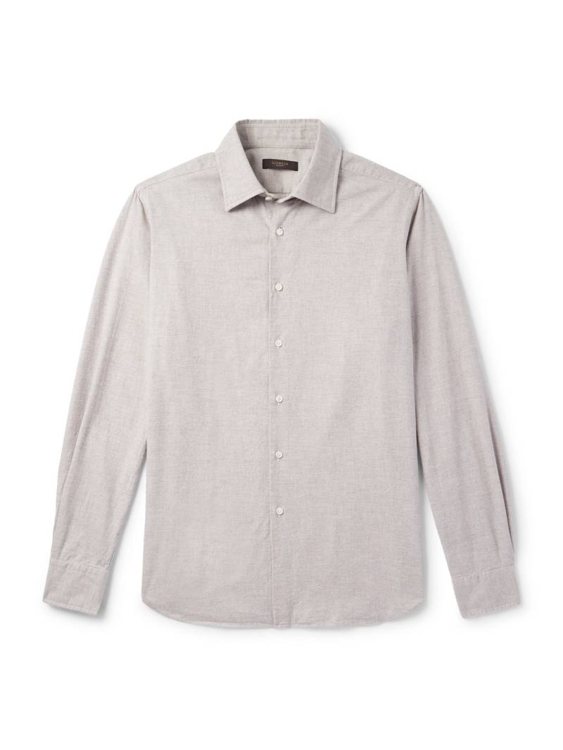 Incotex - Glanshirt Slim-Fit Cotton-Twill Shirt - Men - Neutrals - EU 41 von Incotex