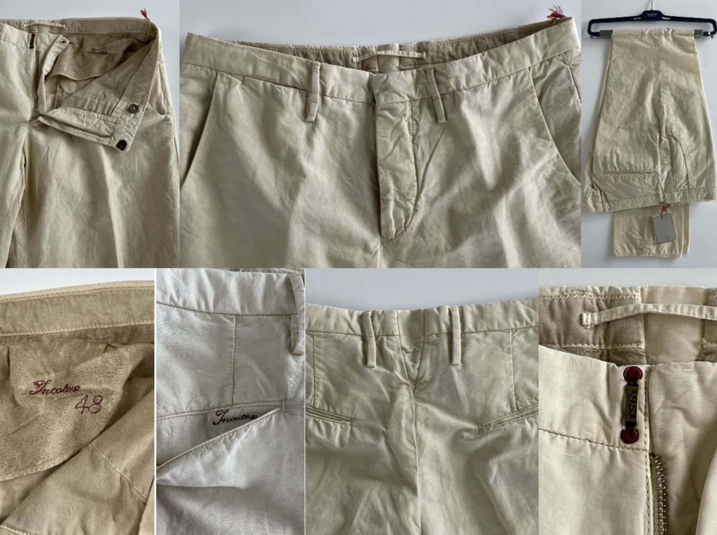 Incotex Loungehose INCOTEX ITALY VENEZIA 1951 Cotton Lino Comfort Trousers Hose Chino Pan von Incotex