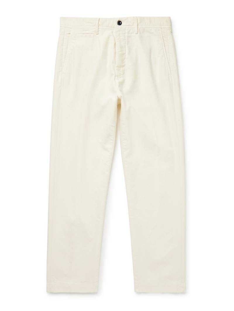 Incotex - Slim-Fit Cotton-Blend Twill Trousers - Men - Neutrals - UK/US 38 von Incotex