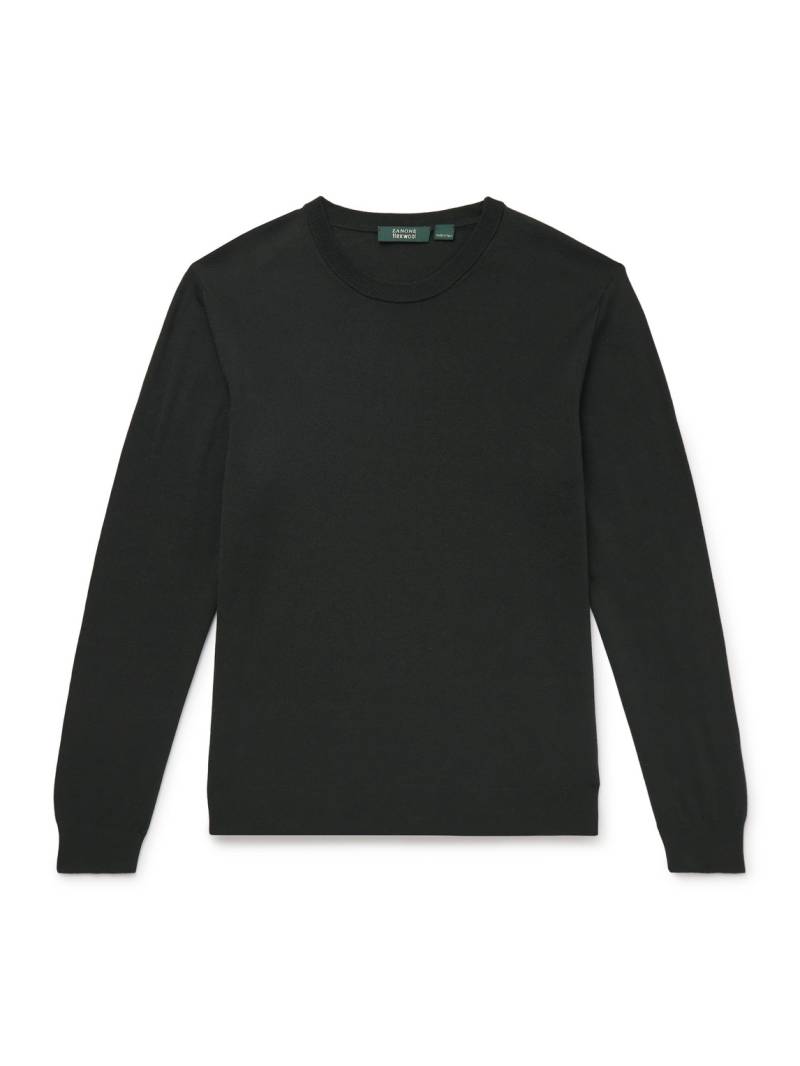 Incotex - Slim-Fit Flexwool Sweater - Men - Green - IT 50 von Incotex