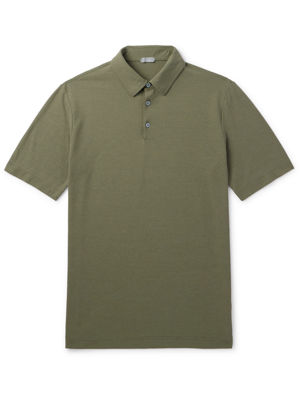 Incotex - Zanone Slim-Fit IceCotton-Jersey Polo Shirt - Men - Green - IT 46 von Incotex