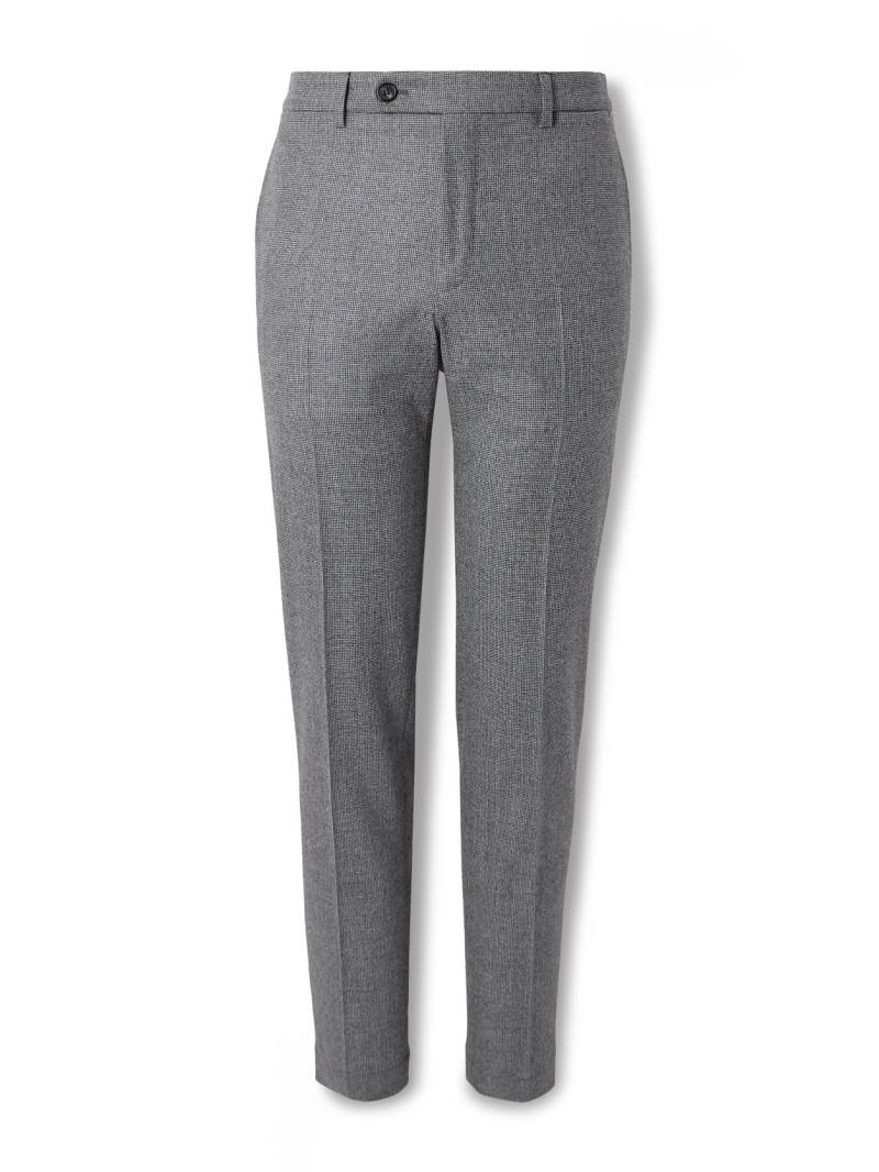 Incotex - Slim-Fit Tapered Virgin Wool-Blend Houndstooth Trousers - Men - Gray - IT 46 von Incotex