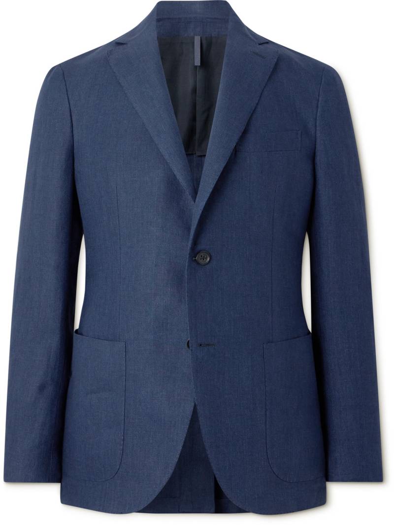 Incotex - Montedoro Slim-Fit Unstructured Linen Blazer - Men - Blue - IT 46 von Incotex