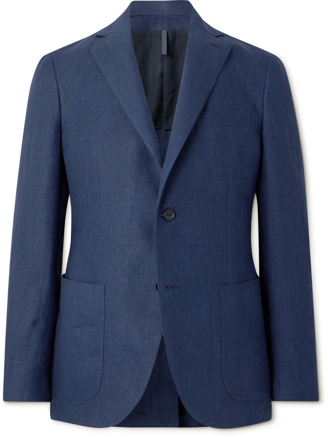 Incotex - Montedoro Slim-Fit Unstructured Linen Blazer - Men - Blue - IT 48 von Incotex