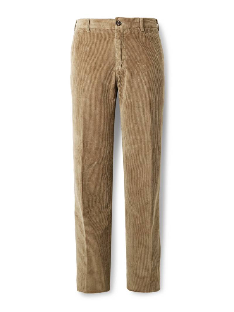 Incotex - Straight-Leg Cotton-Blend Corduroy Trousers - Men - Neutrals - IT 44 von Incotex