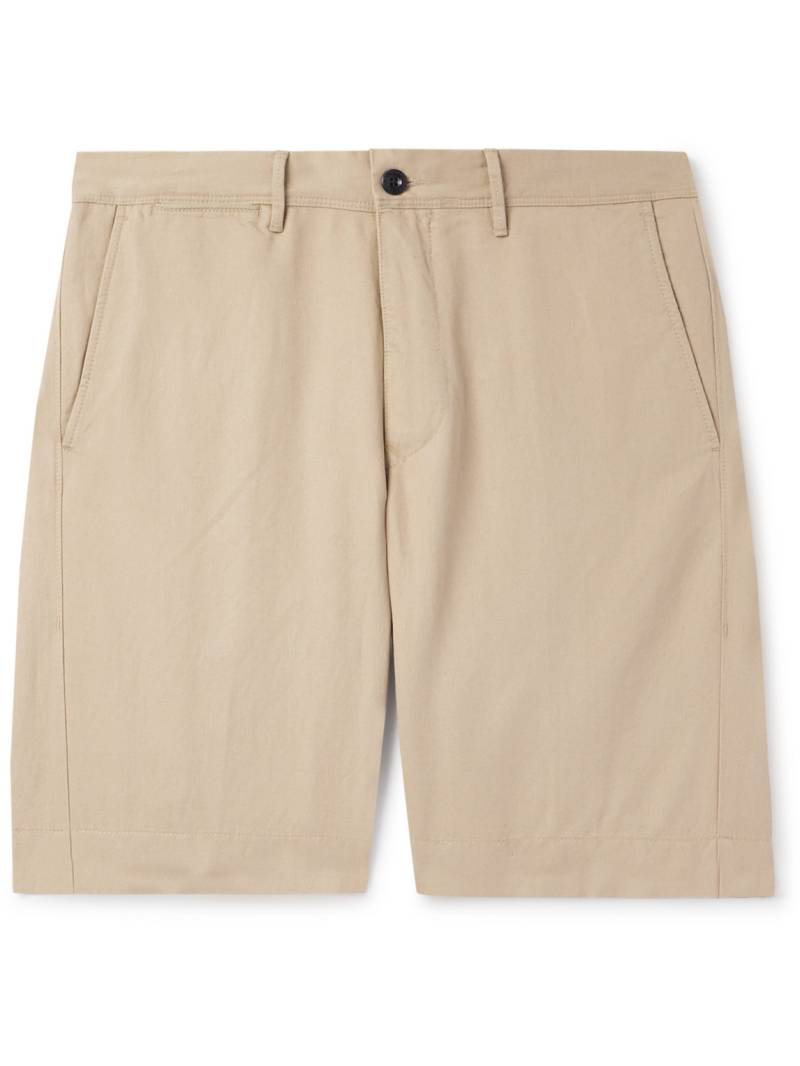 Incotex - Straight-Leg Linen and Cotton-Blend Twill Bermuda Shorts - Men - Neutrals - UK/US 32 von Incotex