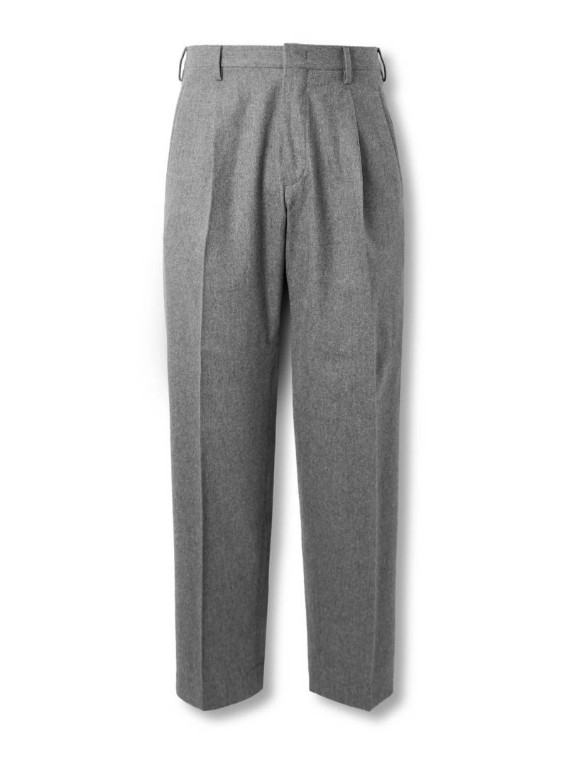 Incotex - Straight-Leg Pleated Wool-Blend Flannel Suit Trousers - Men - Gray - IT 54 Incotex - Straight-Leg Pleated Wool-Blend Flannel Suit Trousers - Men - Gray - IT 54 von Incotex