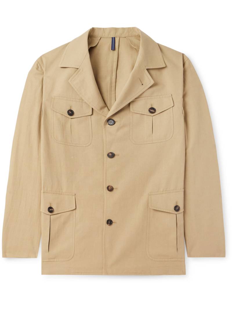 Incotex - Venezia 1951 Cotton and Linen-Blend Canvas Overshirt - Men - Neutrals - IT 50 Incotex - Venezia 1951 Cotton and Linen-Blend Canvas Overshirt - Men - Neutrals - IT 50 von Incotex