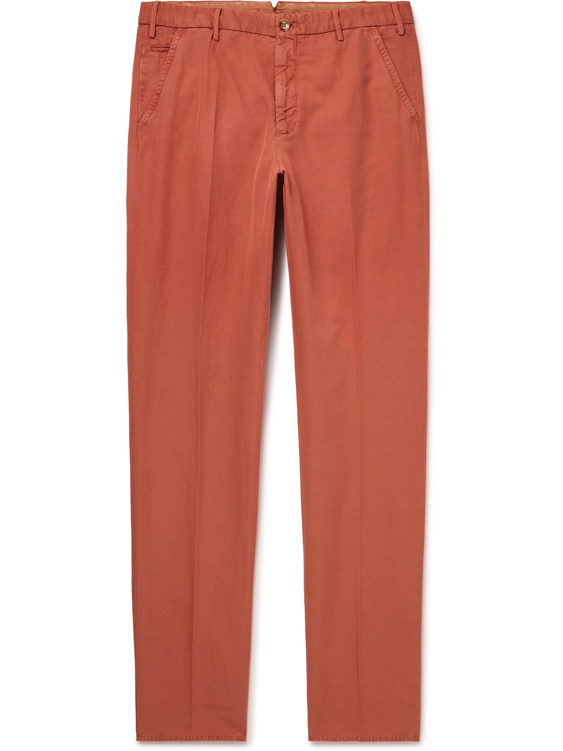 Incotex - Venezia 1951 Slim-Fit Straight-Leg Chinolino Trousers - Men - Orange - IT 50 Incotex - Venezia 1951 Slim-Fit Straight-Leg Chinolino Trousers - Men - Orange - IT 50 von Incotex