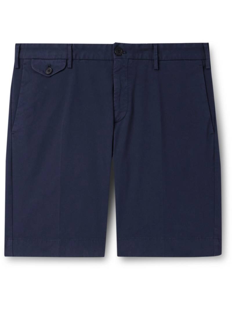 Incotex - Venezia 1951 Slim-Fit Straight-Leg Cotton-Blend Bermuda Shorts - Men - Blue - IT 44 von Incotex