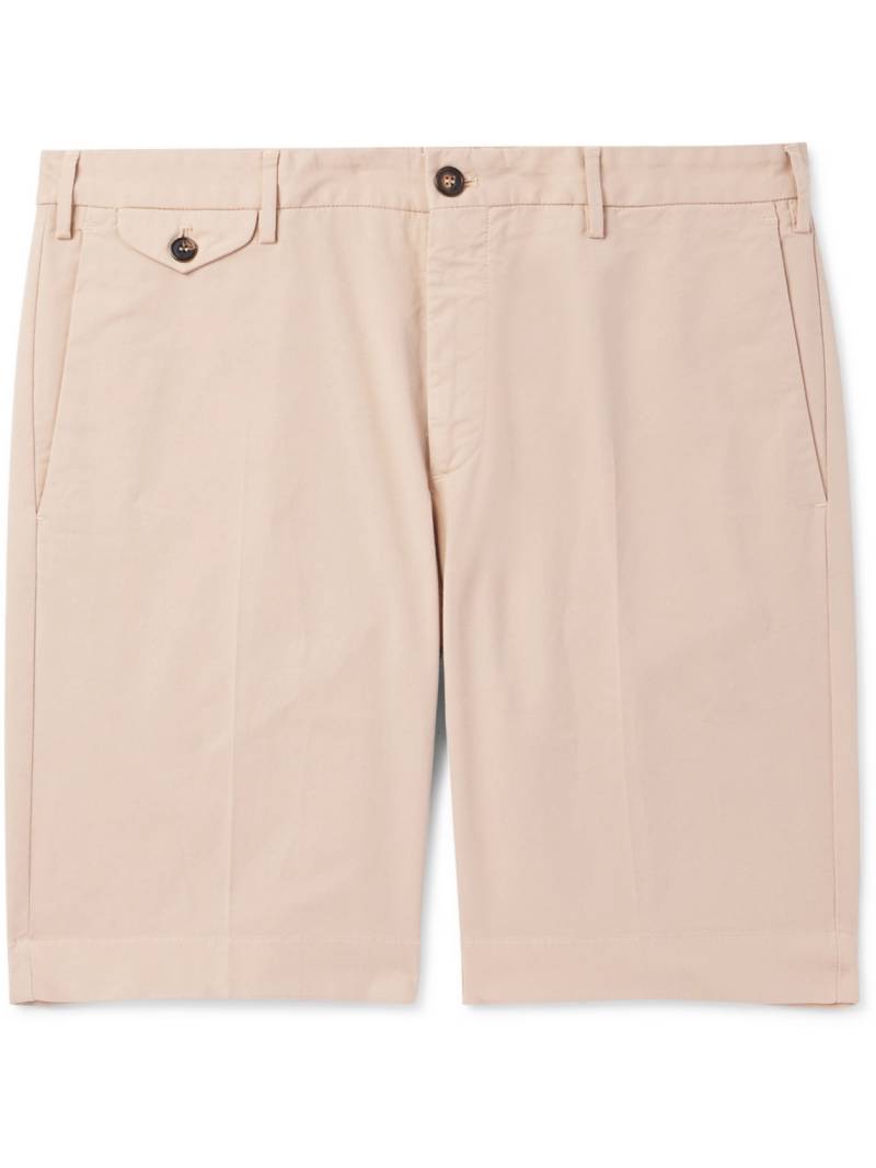 Incotex - Venezia 1951 Slim-Fit Straight-Leg Cotton-Blend Bermuda Shorts - Men - Neutrals - IT 58 von Incotex