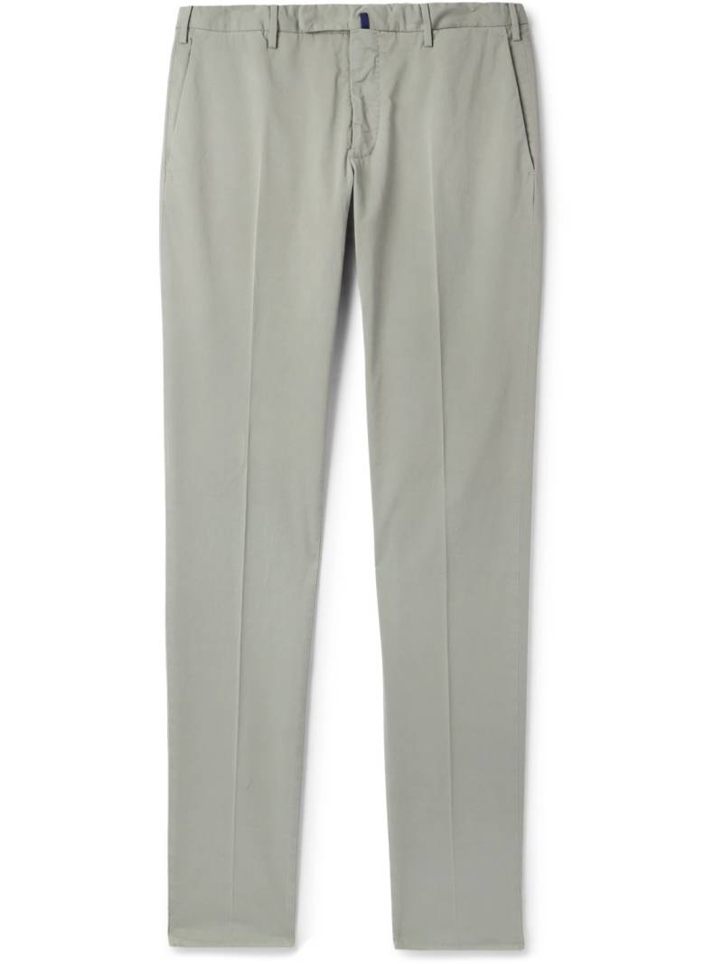 Incotex - Venezia 1951 Slim-Fit Stretch-Cotton Twill Trousers - Men - Gray - IT 48 von Incotex