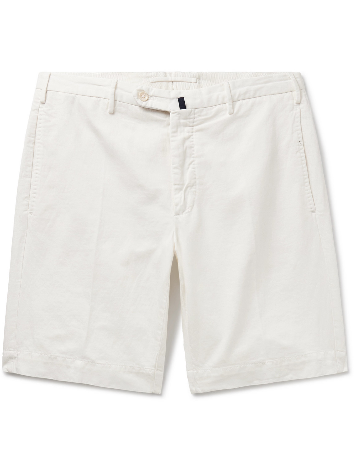 Incotex - Venezia 1951 Straight-Leg Cotton-Blend Bermuda Shorts - Men - White - IT 54 von Incotex