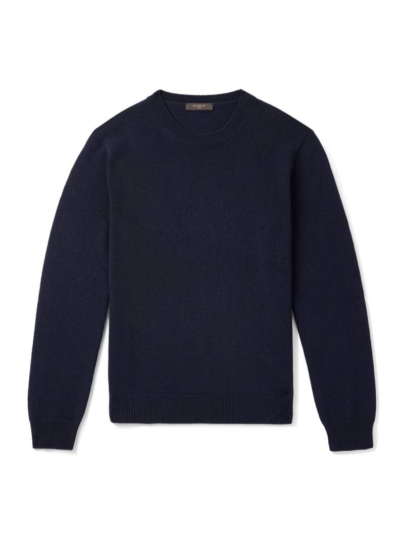 Incotex - Wool and Cashmere-Blend Sweater - Men - Blue - IT 52 von Incotex