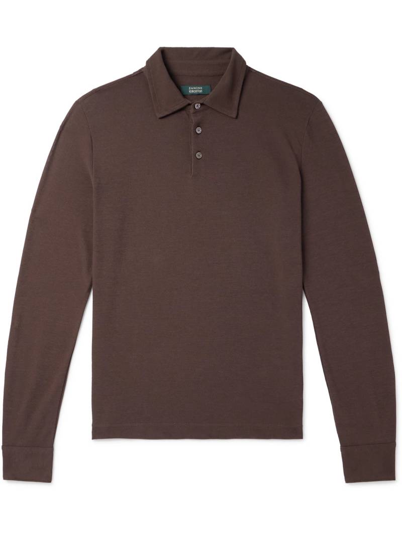 Incotex - Zanone Cotton-Piqué Polo Shirt - Men - Brown - IT 54 von Incotex