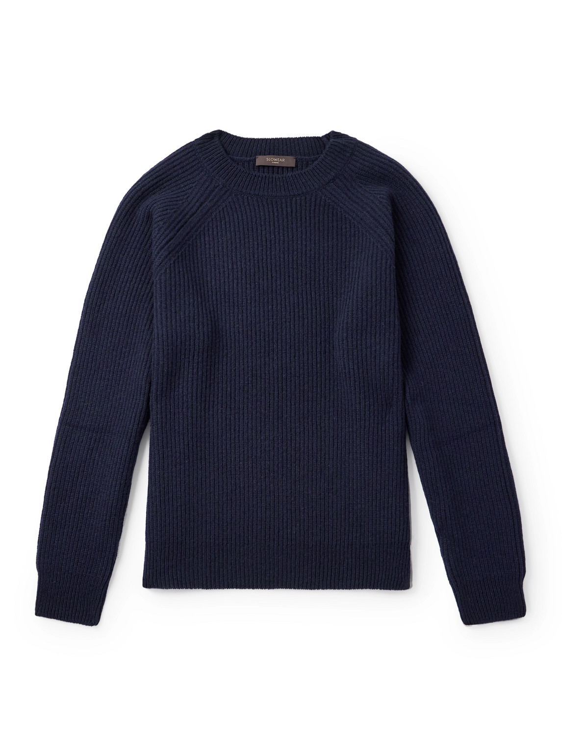 Incotex - Zanone Ribbed Virgin Wool Sweater - Men - Blue - IT 50 von Incotex