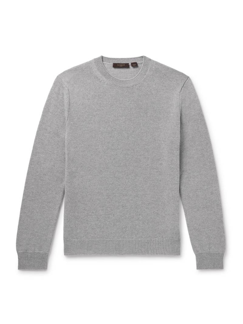 Incotex - Zanone Slim-Fit Virgin Wool and Cashmere-Blend Sweater - Men - Gray - IT 54 von Incotex