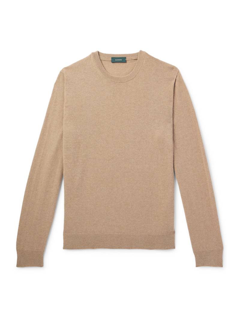 Incotex - Zanone Virgin Wool and Cashmere-Blend Sweater - Men - Neutrals - IT 44 von Incotex