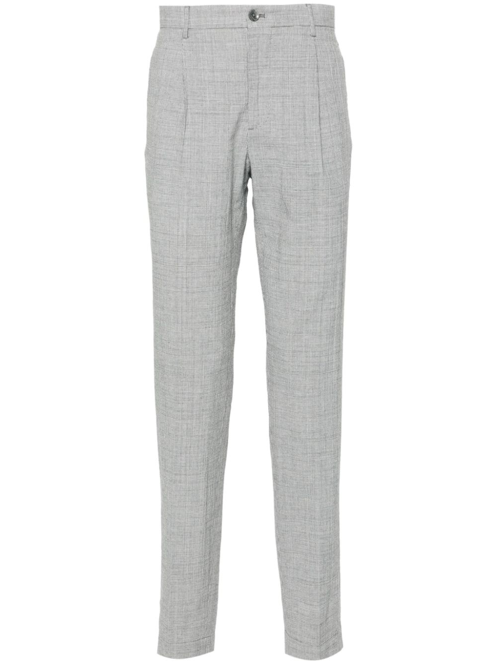 Incotex houndstooth tapered trousers - Grau von Incotex