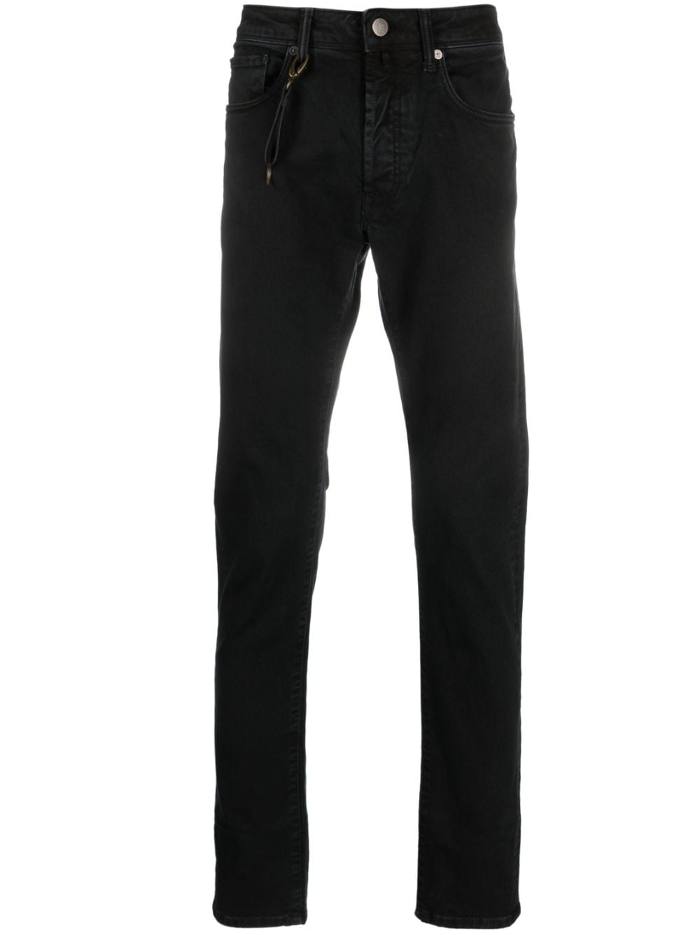 Incotex Schmale Jeans mit Schlüsselanhänger - Schwarz von Incotex
