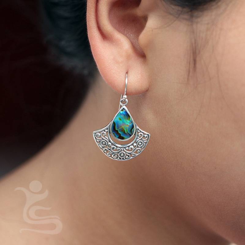 Silber Abalone Ohrringe Code Ier020 von IndahLunaBali