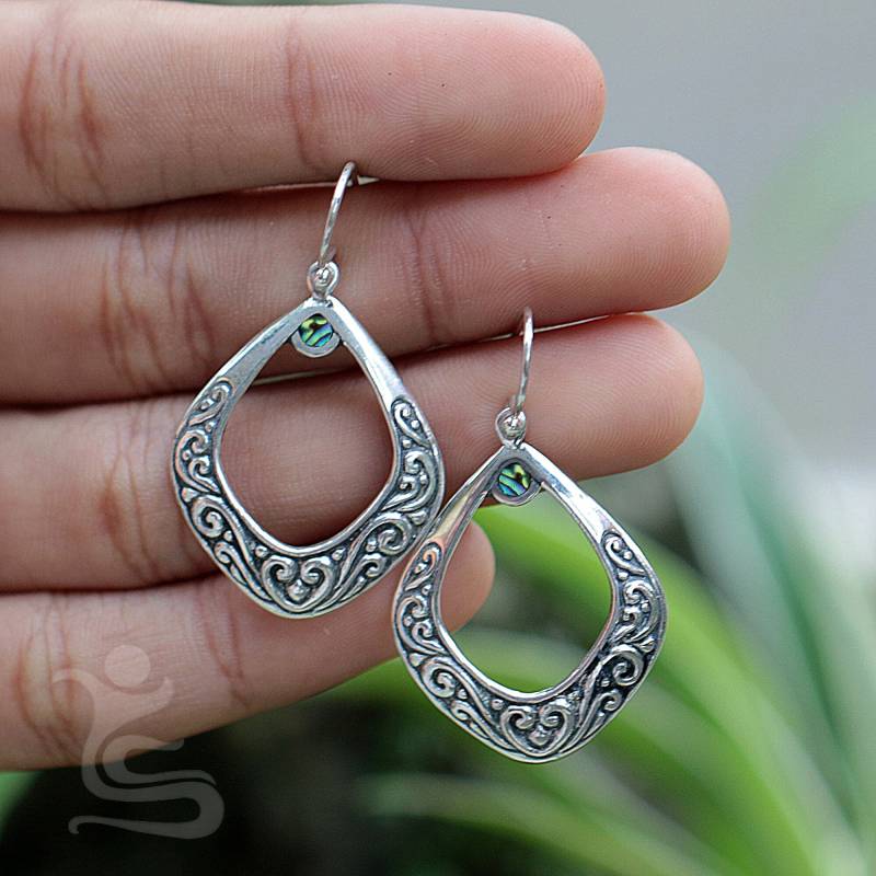 Silber Creolen Code Ier016 von IndahLunaBali